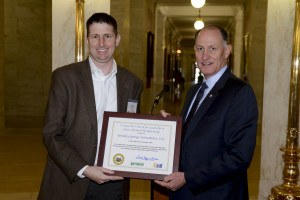 Rob Leary and President Kessler